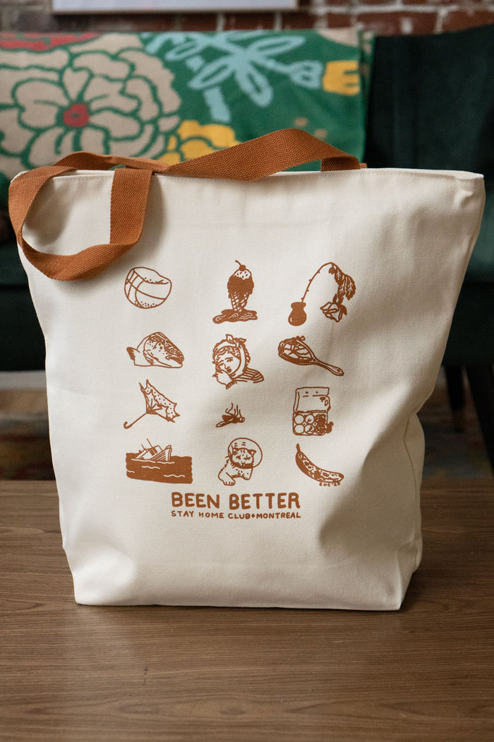 Been Better Icons Big Zip Tote