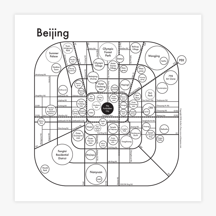 Beijing Letterpress Print