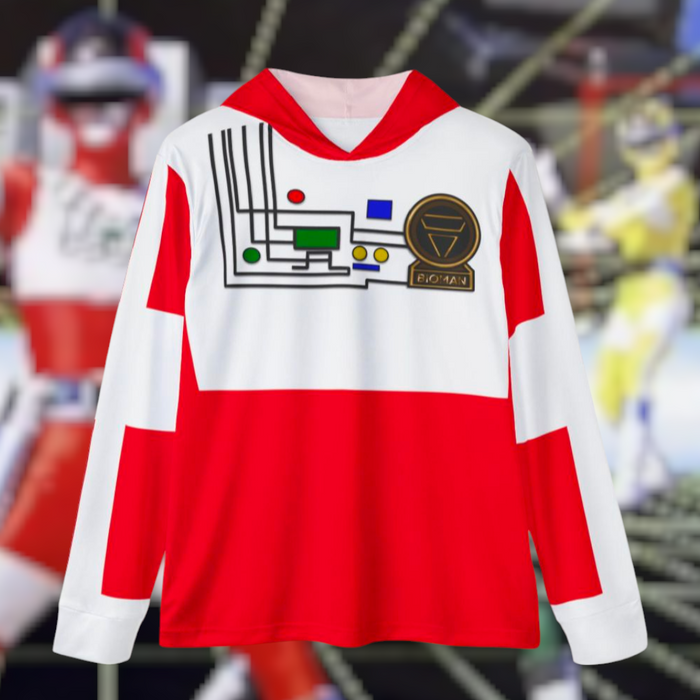 Bioman Hoodie (Full Print) Lightweight, Breathable, workout, pull over, fitness Hoodie Super Sentai Custom