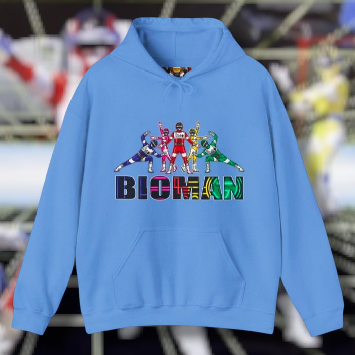 Bioman Hoodie Super Sentai T Shirt Custom Graphic Art Cosplay Shirts Rangers Retro Vintage 90s