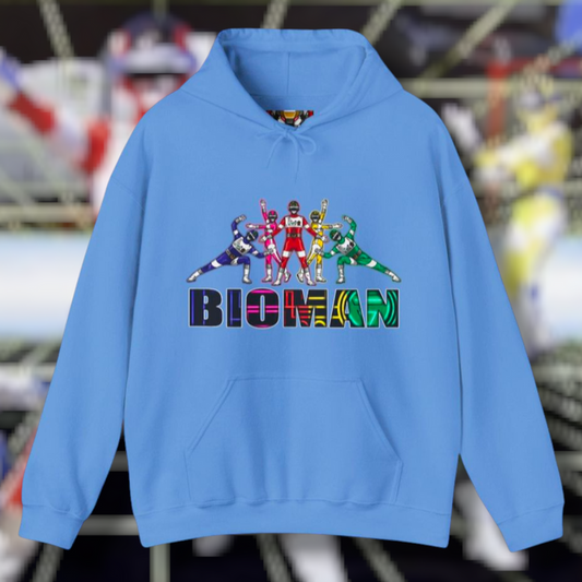 Bioman Hoodie Super Sentai T Shirt Custom Graphic Art Cosplay Shirts Rangers Retro Vintage 90s