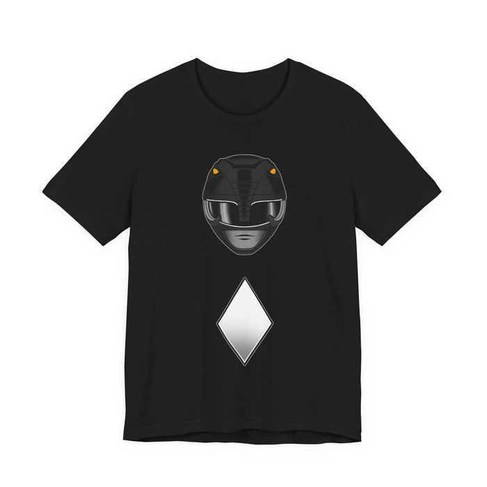 Black Helmet Tee Custom Graphic Art Cosplay Shirts Rangers Retro Vintage 90s