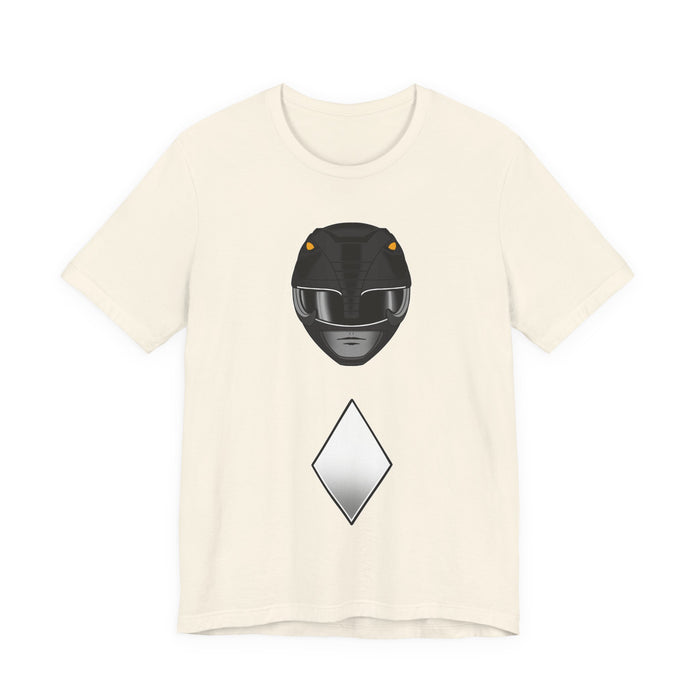 Black Helmet Tee Custom Graphic Art Cosplay Shirts Rangers Retro Vintage 90s