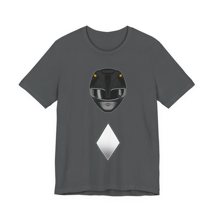Black Helmet Tee Custom Graphic Art Cosplay Shirts Rangers Retro Vintage 90s