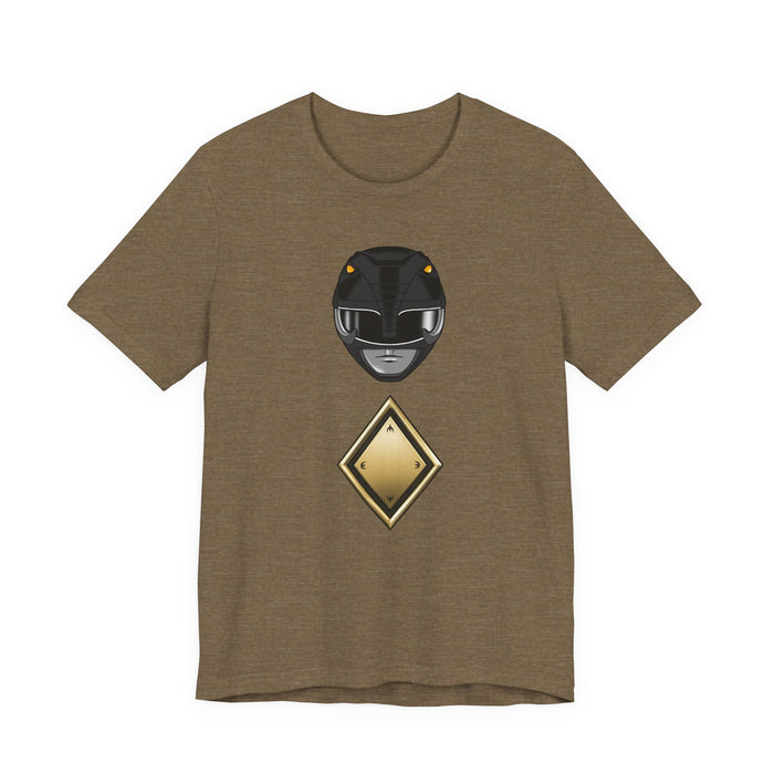 Black Shield Tee Super Sentai T Shirt Custom Graphic Art Cosplay Shirts Rangers Retro Vintage 90s