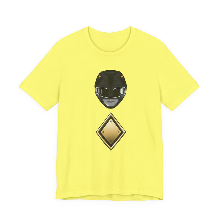 Black Shield Tee Super Sentai T Shirt Custom Graphic Art Cosplay Shirts Rangers Retro Vintage 90s