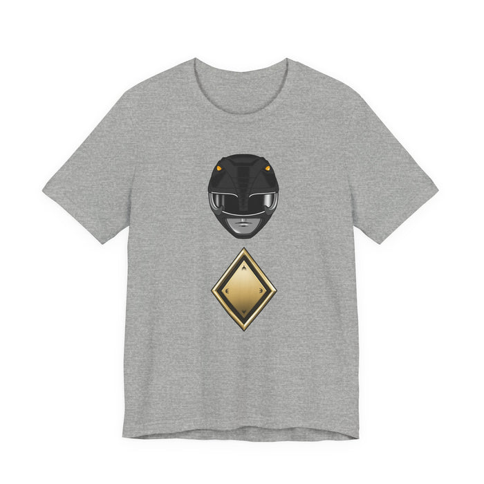 Black Shield Tee Super Sentai T Shirt Custom Graphic Art Cosplay Shirts Rangers Retro Vintage 90s