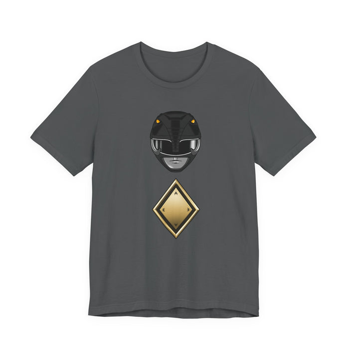 Black Shield Tee Super Sentai T Shirt Custom Graphic Art Cosplay Shirts Rangers Retro Vintage 90s