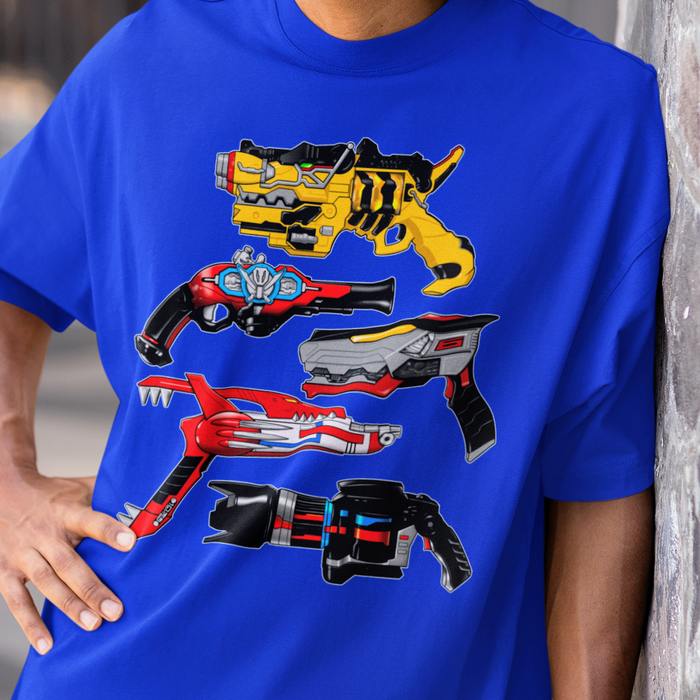 Blaster Tee Super Sentai T Shirt Custom Graphic Art Cosplay Shirts Rangers Retro Vintage 90s