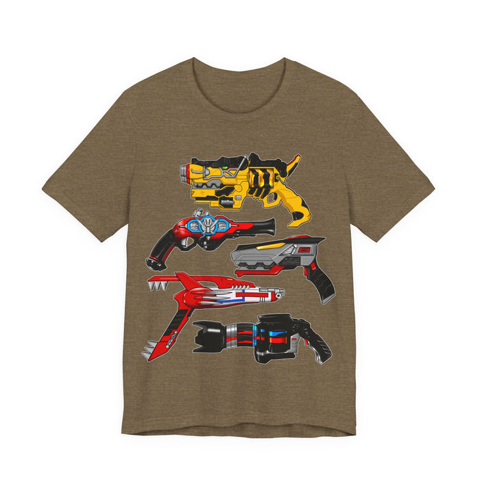 Blaster Tee Super Sentai T Shirt Custom Graphic Art Cosplay Shirts Rangers Retro Vintage 90s