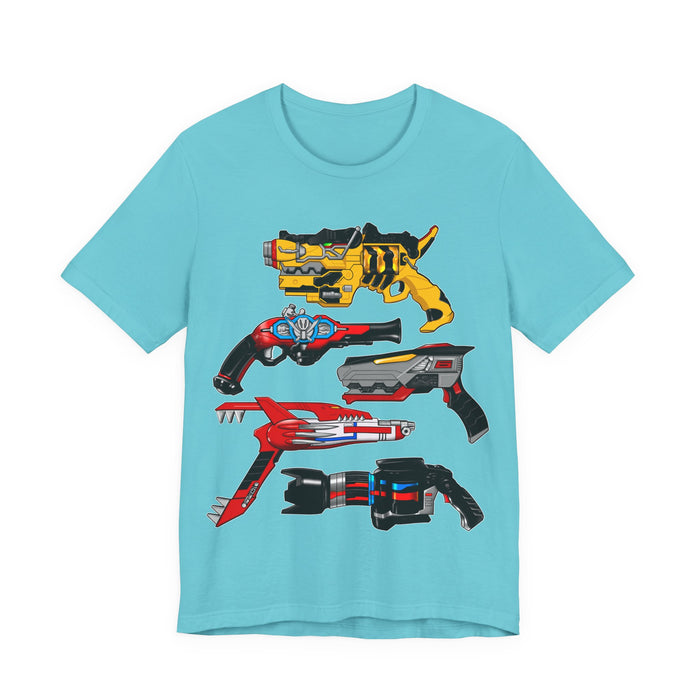 Blaster Tee Super Sentai T Shirt Custom Graphic Art Cosplay Shirts Rangers Retro Vintage 90s