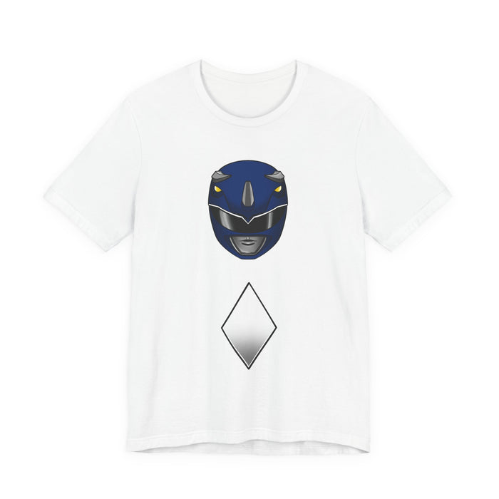 Blue Helmet Tee Super Sentai T Shirt Custom Graphic Art Cosplay Shirts Rangers Retro Vintage 90s