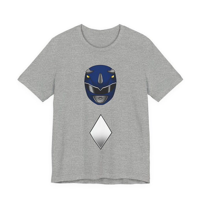 Blue Helmet Tee Super Sentai T Shirt Custom Graphic Art Cosplay Shirts Rangers Retro Vintage 90s