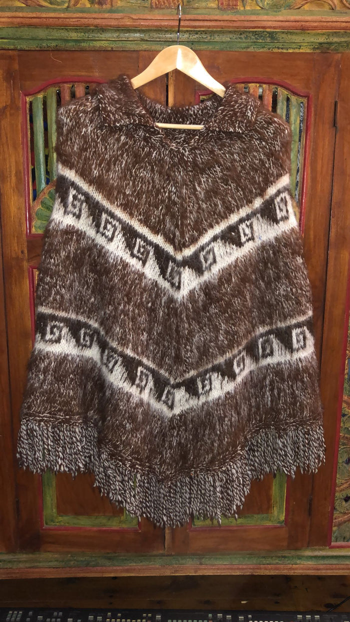Bolivian Double Alpaca Poncho
