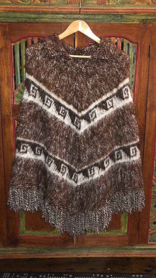 Bolivian Double Alpaca Poncho