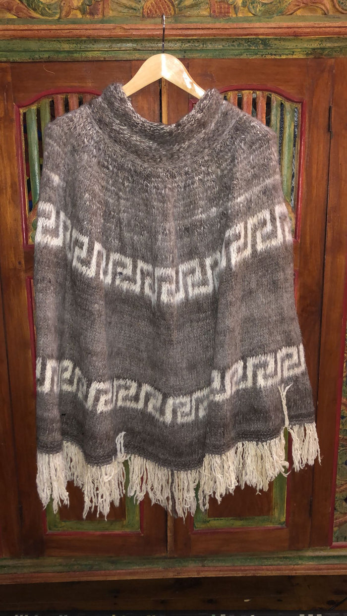 Bolivian Double Alpaca Poncho