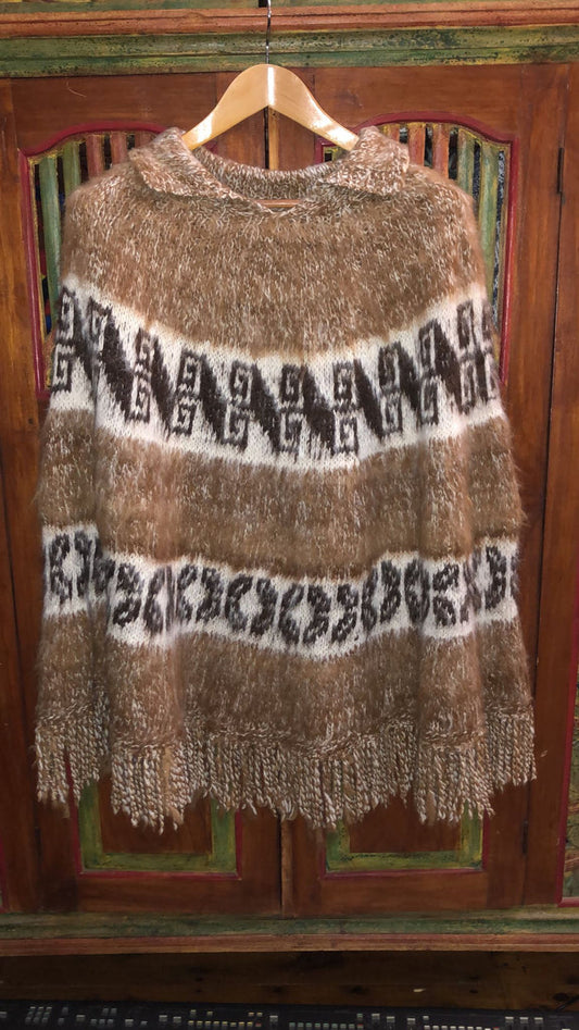 Bolivian Double Alpaca Poncho