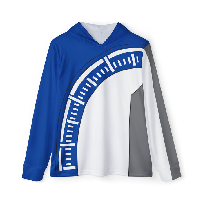 Boonboomger Blue Hoodie (Full Print) Lightweight, Breathable, workout, pull over, fitness Hoodie Super Sentai Custom