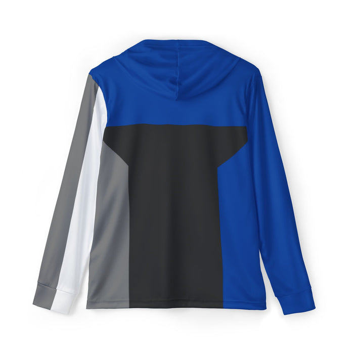 Boonboomger Blue Hoodie (Full Print) Lightweight, Breathable, workout, pull over, fitness Hoodie Super Sentai Custom