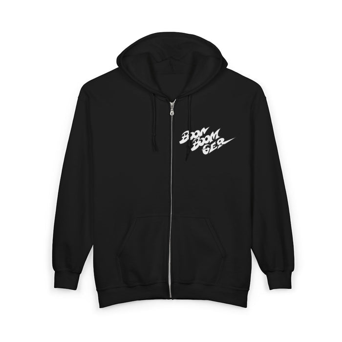 BoonBoomger Full Zip Hoodie Super Sentai Custom Graphic Art Cosplay Shirts Rangers Retro Vintage 90s