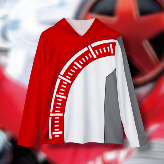Boonboomger Hoodie (Full Print) Lightweight, Breathable, workout, pull over, fitness Hoodie Super Sentai Custom