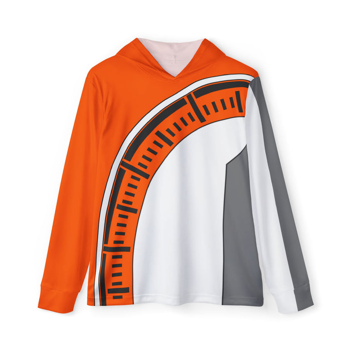 Boonboomger Orange Hoodie (Full Print) Lightweight, Breathable, workout, pull over, fitness Hoodie Super Sentai Custom