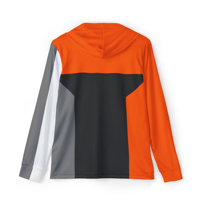 Boonboomger Orange Hoodie (Full Print) Lightweight, Breathable, workout, pull over, fitness Hoodie Super Sentai Custom