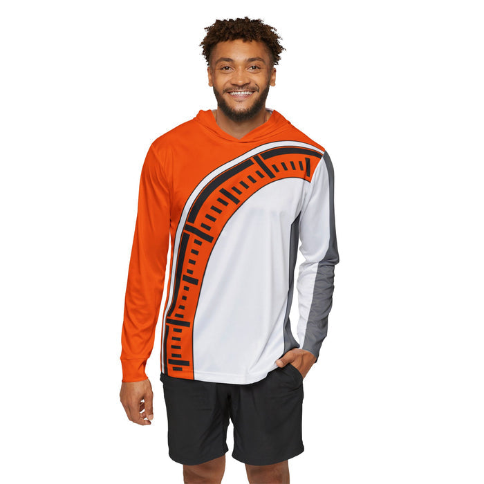 Boonboomger Orange Hoodie (Full Print) Lightweight, Breathable, workout, pull over, fitness Hoodie Super Sentai Custom