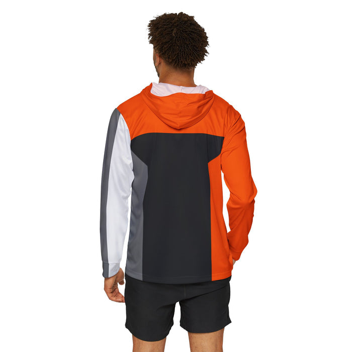 Boonboomger Orange Hoodie (Full Print) Lightweight, Breathable, workout, pull over, fitness Hoodie Super Sentai Custom