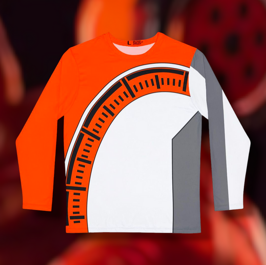 Boonboomger Orange Long Sleeve Shirt (Full Print) Custom Graphic Art Cosplay Shirts Rangers Retro Vintage 90s