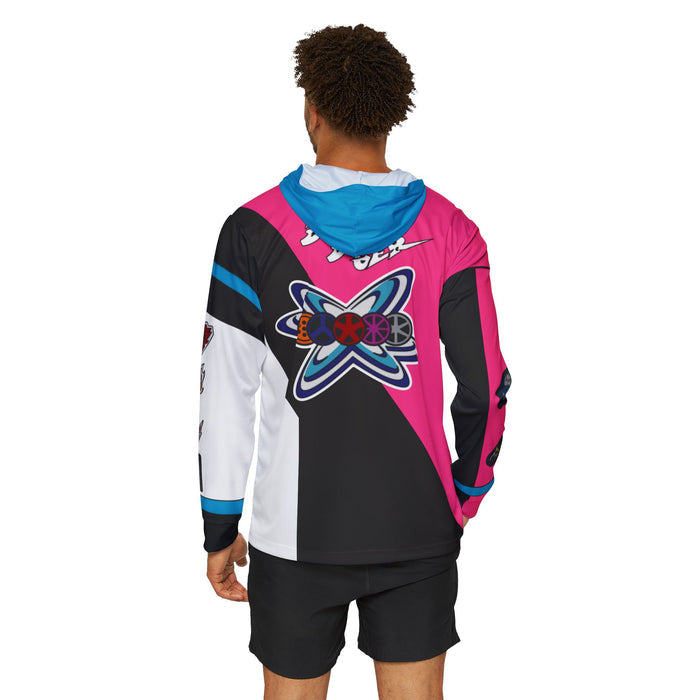 Boonboomger Pink Champion Hoodie (Full Print) Lightweight, Breathable, workout, pull over, fitness Hoodie Super Sentai Custom