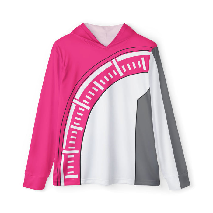 Boonboomger Pink Hoodie (Full Print) Lightweight, Breathable, workout, pull over, fitness Hoodie Super Sentai Custom
