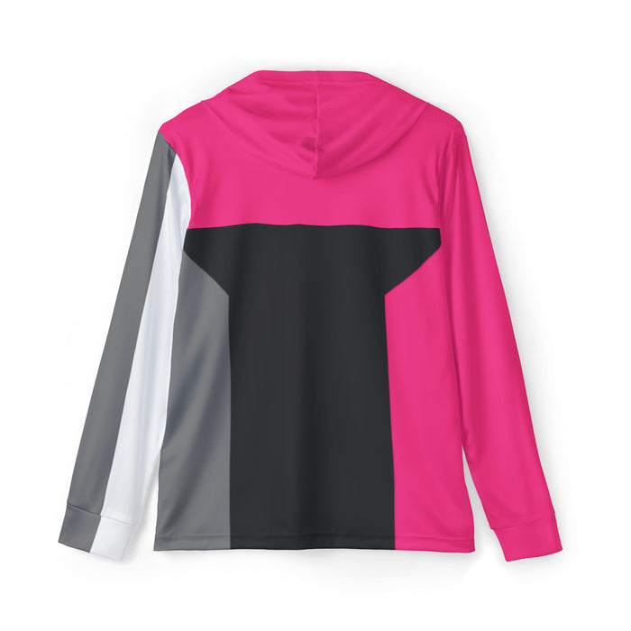 Boonboomger Pink Hoodie (Full Print) Lightweight, Breathable, workout, pull over, fitness Hoodie Super Sentai Custom