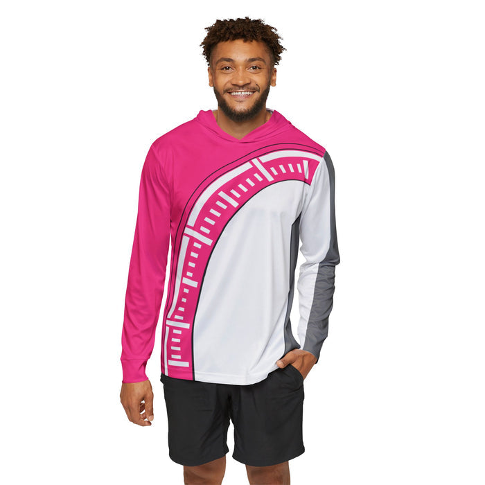 Boonboomger Pink Hoodie (Full Print) Lightweight, Breathable, workout, pull over, fitness Hoodie Super Sentai Custom