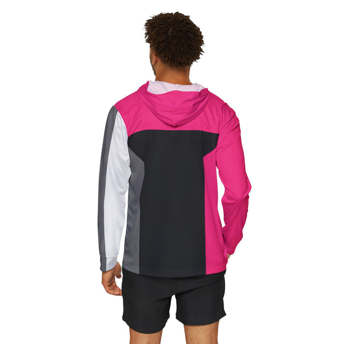 Boonboomger Pink Hoodie (Full Print) Lightweight, Breathable, workout, pull over, fitness Hoodie Super Sentai Custom