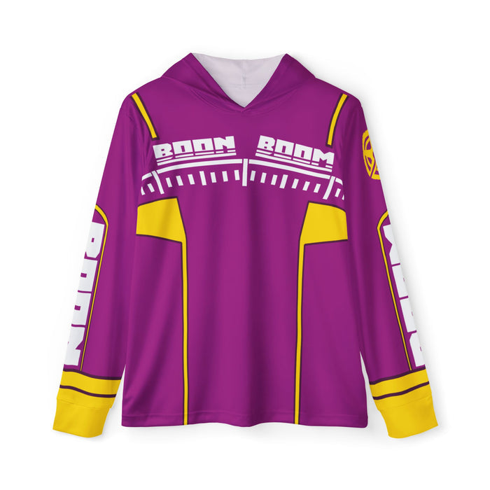 Boonboomger Purple Hoodie (Full Print) Super Sentai Lightweight, Breathable, workout, pull over, fitness Hoodie Super Sentai Custom