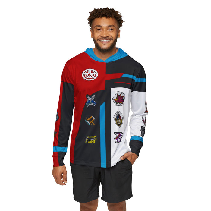 Boonboomger Red Champion Hoodie (Full Print) Lightweight, Breathable, workout, pull over, fitness Hoodie Super Sentai Custom