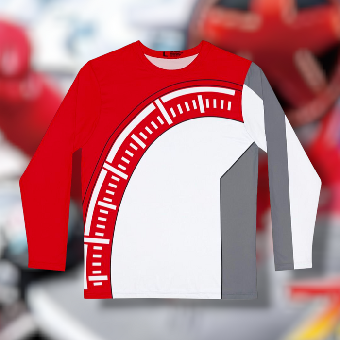 Boonboomger Red Long Sleeve Shirt (Full Print) Custom Graphic Art Cosplay Shirts Rangers Retro Vintage 90s