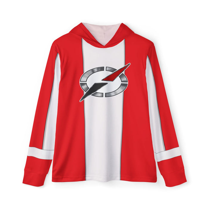 Boukenger Bouken Red Hoodie (Full Print) Lightweight, Breathable, workout, pull over, fitness Hoodie Super Sentai Custom