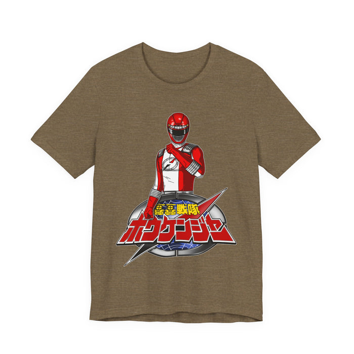 Boukenger Red Tee Super Sentai T Shirt Custom Graphic Art Cosplay Shirts Rangers Retro Vintage 90s