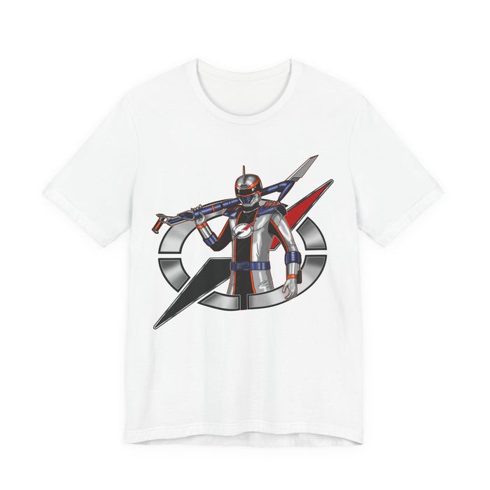 Boukenger Silver Ranger Tee Super Sentai T Shirt Custom Graphic Art Cosplay Shirts Rangers Retro Vintage 90s