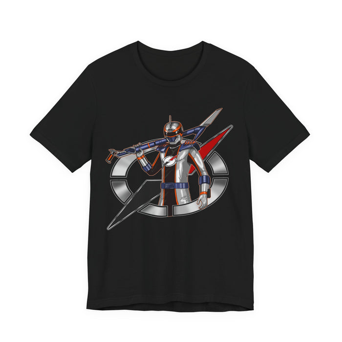 Boukenger Silver Ranger Tee Super Sentai T Shirt Custom Graphic Art Cosplay Shirts Rangers Retro Vintage 90s