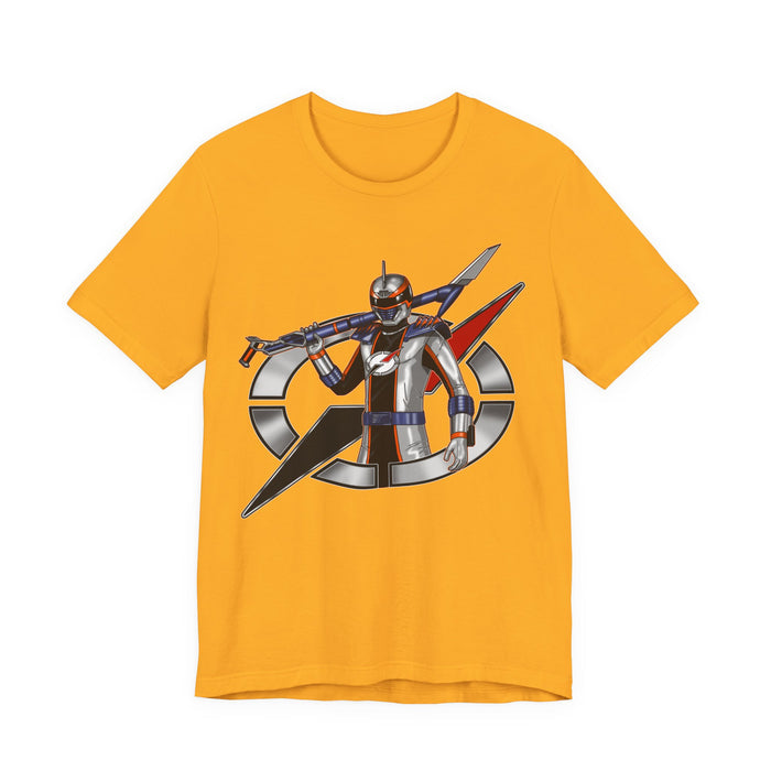 Boukenger Silver Ranger Tee Super Sentai T Shirt Custom Graphic Art Cosplay Shirts Rangers Retro Vintage 90s