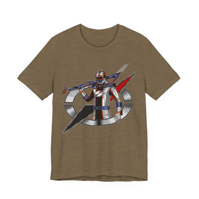 Boukenger Silver Ranger Tee Super Sentai T Shirt Custom Graphic Art Cosplay Shirts Rangers Retro Vintage 90s