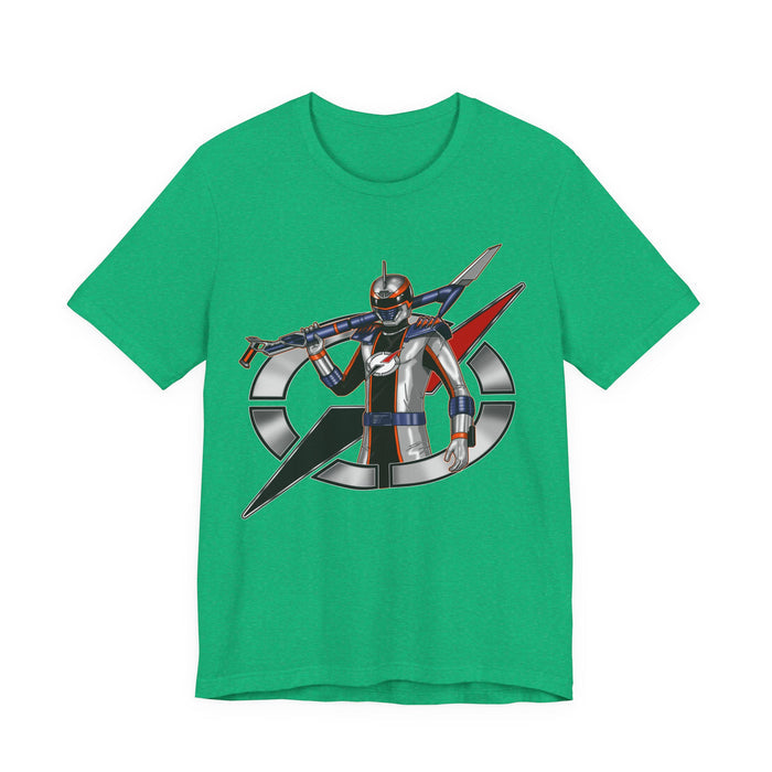 Boukenger Silver Ranger Tee Super Sentai T Shirt Custom Graphic Art Cosplay Shirts Rangers Retro Vintage 90s