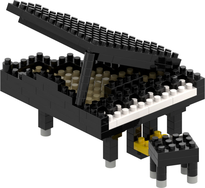 Large Zip Bag Piano Black