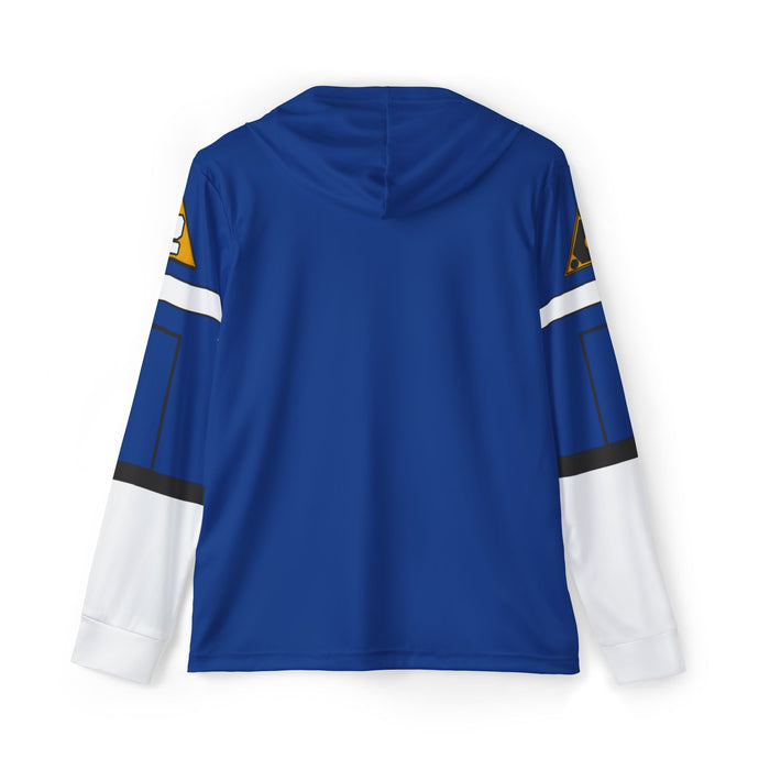 Carranger Blue Racer Hoodie (Full Print)  Lightweight, Breathable, workout, pull over, fitness Hoodie Super Sentai Custom