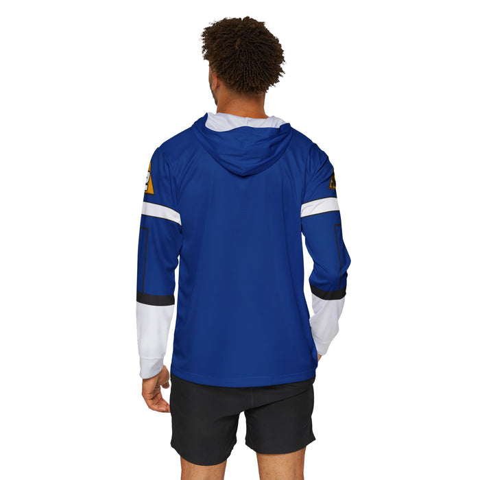 Carranger Blue Racer Hoodie (Full Print)  Lightweight, Breathable, workout, pull over, fitness Hoodie Super Sentai Custom