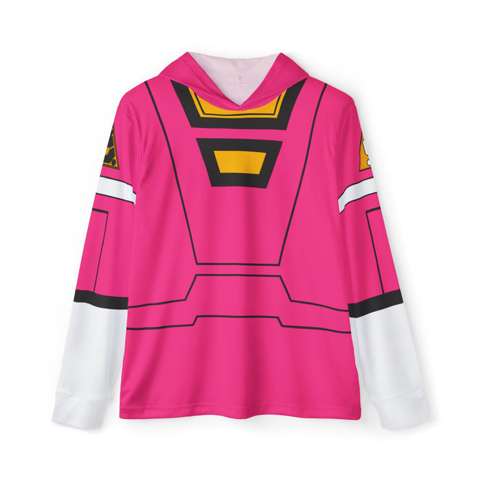Carranger Pink Racer Hoodie (Full Print) Lightweight, Breathable, workout, pull over, fitness Hoodie (Full Print) Super Sentai Custom