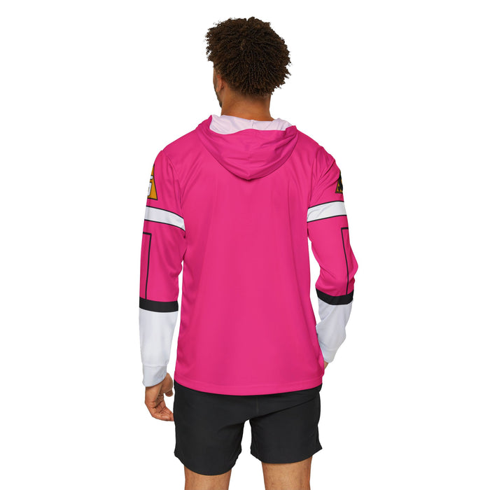 Carranger Pink Racer Hoodie (Full Print) Lightweight, Breathable, workout, pull over, fitness Hoodie (Full Print) Super Sentai Custom
